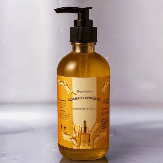 Golden Glow Body Oil – Lightweight Nourishing Oil for Radiant, Soft Skin SharolNaturals